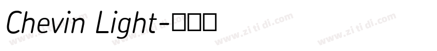 Chevin Light字体转换